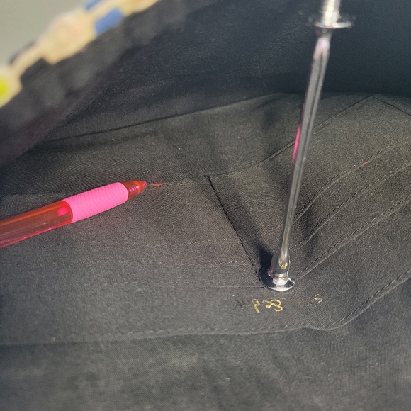 Stella & Dot Taj Bohemian Multicolored Striped Fringe Clutch - Picture 13 of 14